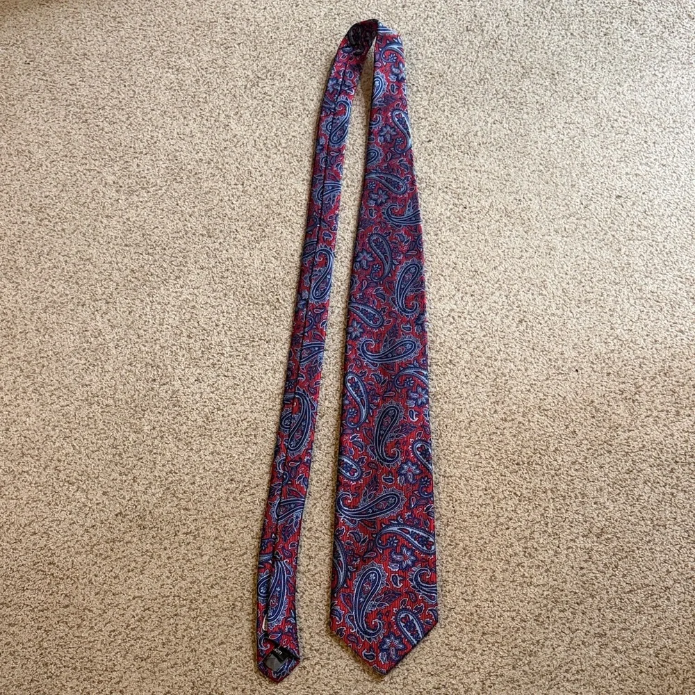 Robert Talbot Paisley Red and Blue Men's Tie